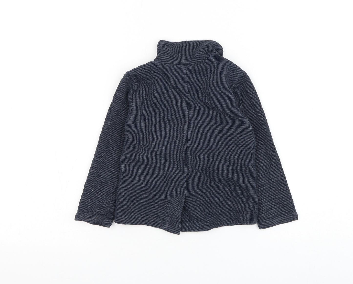 Zara Boys Blue Cotton Cardigan Jumper Size 18-24 Months Button