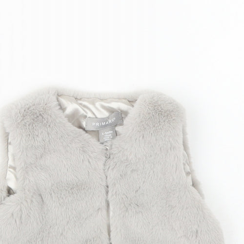 Primark Girls Grey Gilet Jacket Size 6-9 Months Button