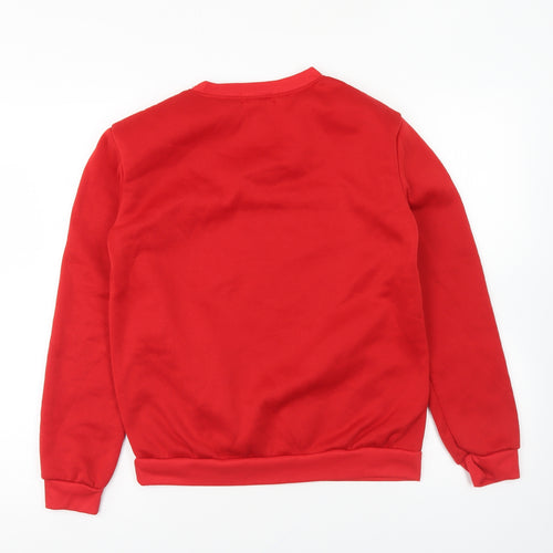 Preworn Womens Red Polyester Pullover Sweatshirt Size S Pullover - Friends