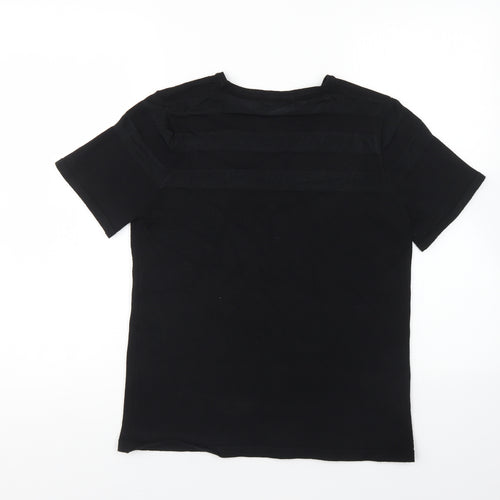 Carmen Womens Black Round Neck Rayon Pullover Jumper Size L