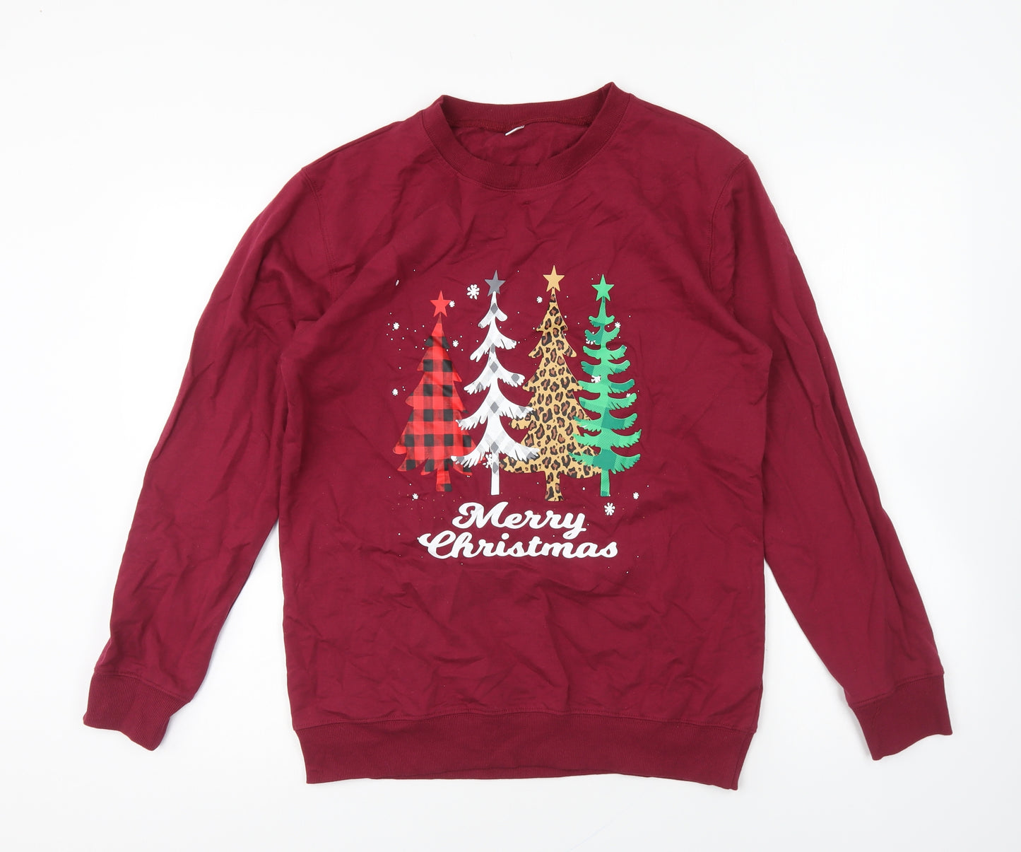 Preworn Womens Purple Cotton Pullover Sweatshirt Size S Pullover - Christmas