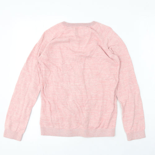 TU Girls Pink Crew Neck Cotton Pullover Jumper Size 13 Years - Dog
