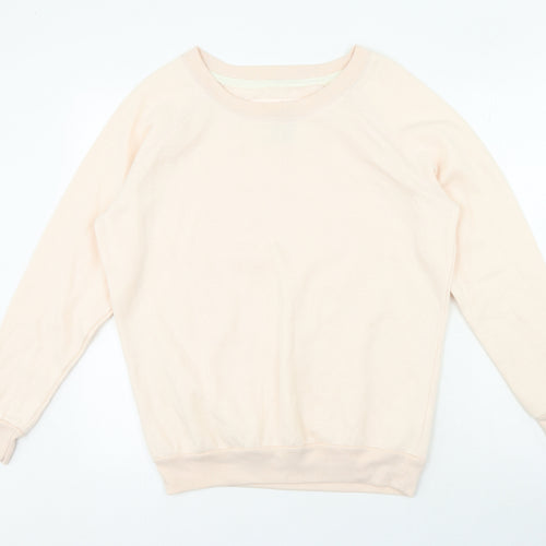 New Look Womens Pink Polyester Pullover Sweatshirt Size 12