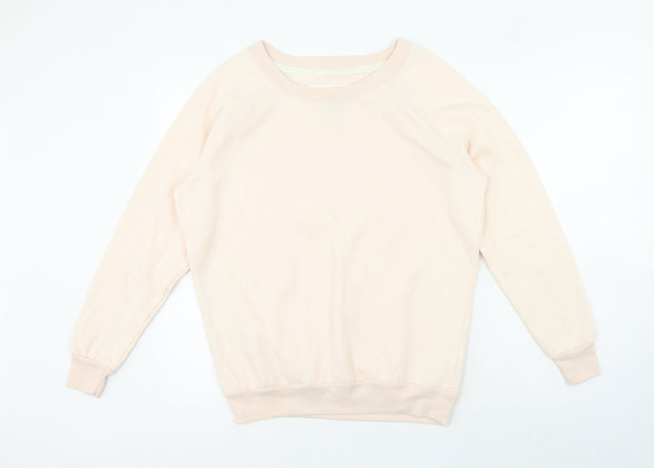 New Look Womens Pink Polyester Pullover Sweatshirt Size 12