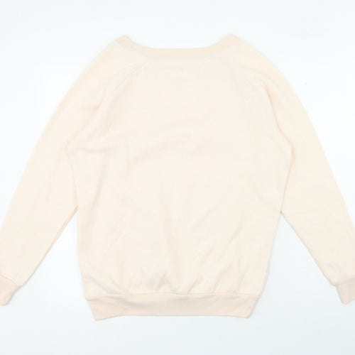 New Look Womens Pink Polyester Pullover Sweatshirt Size 12