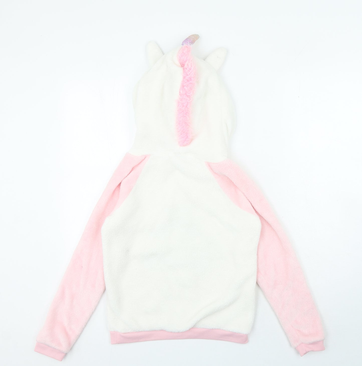 I believe in unicorns Girls Pink Colourblock Polyester Top Pyjama Top Size 11-12 Years - Unicorn