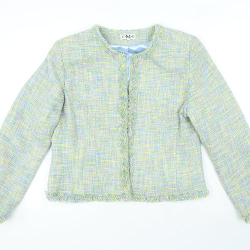C.M.D Womens Multicoloured Check Acrylic Suit Jacket Size 18