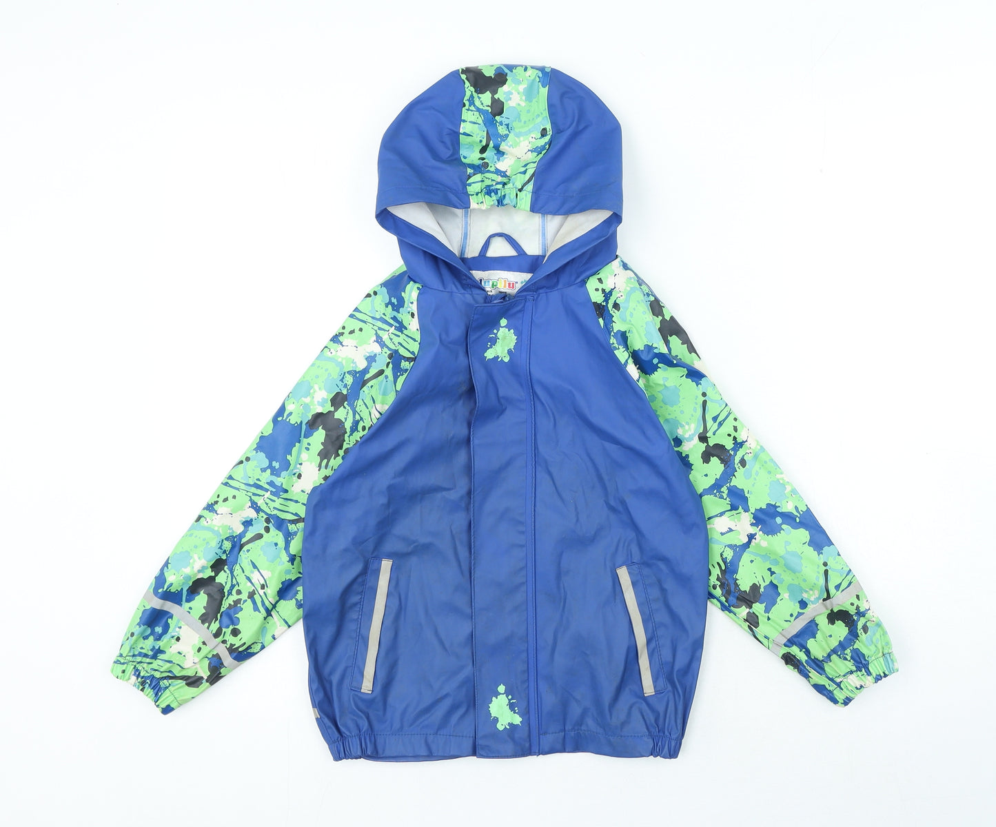 Lupilu Boys Blue Camouflage Anorak Coat Size 4-5 Years Zip