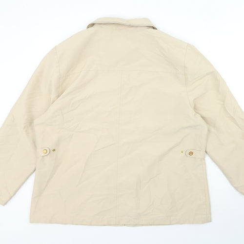 EWM Pure Classics Womens Beige Jacket Size 20 Zip