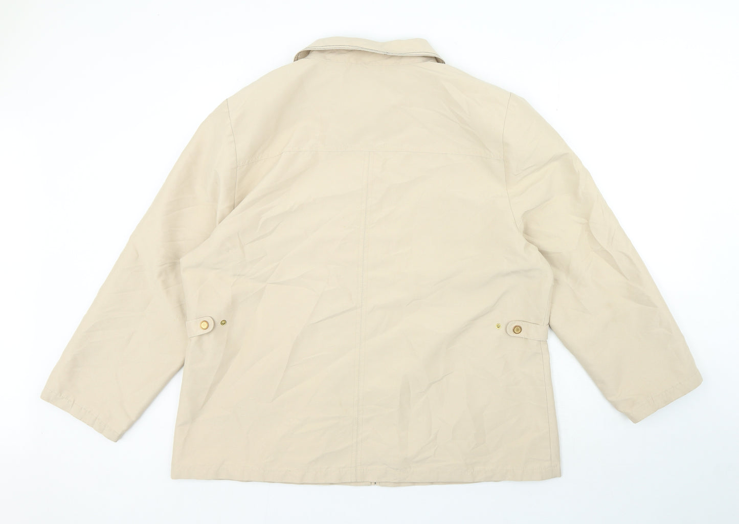 EWM Pure Classics Womens Beige Jacket Size 20 Zip