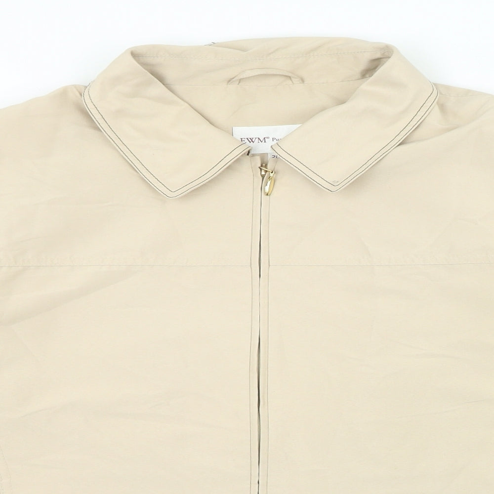 EWM Pure Classics Womens Beige Jacket Size 20 Zip