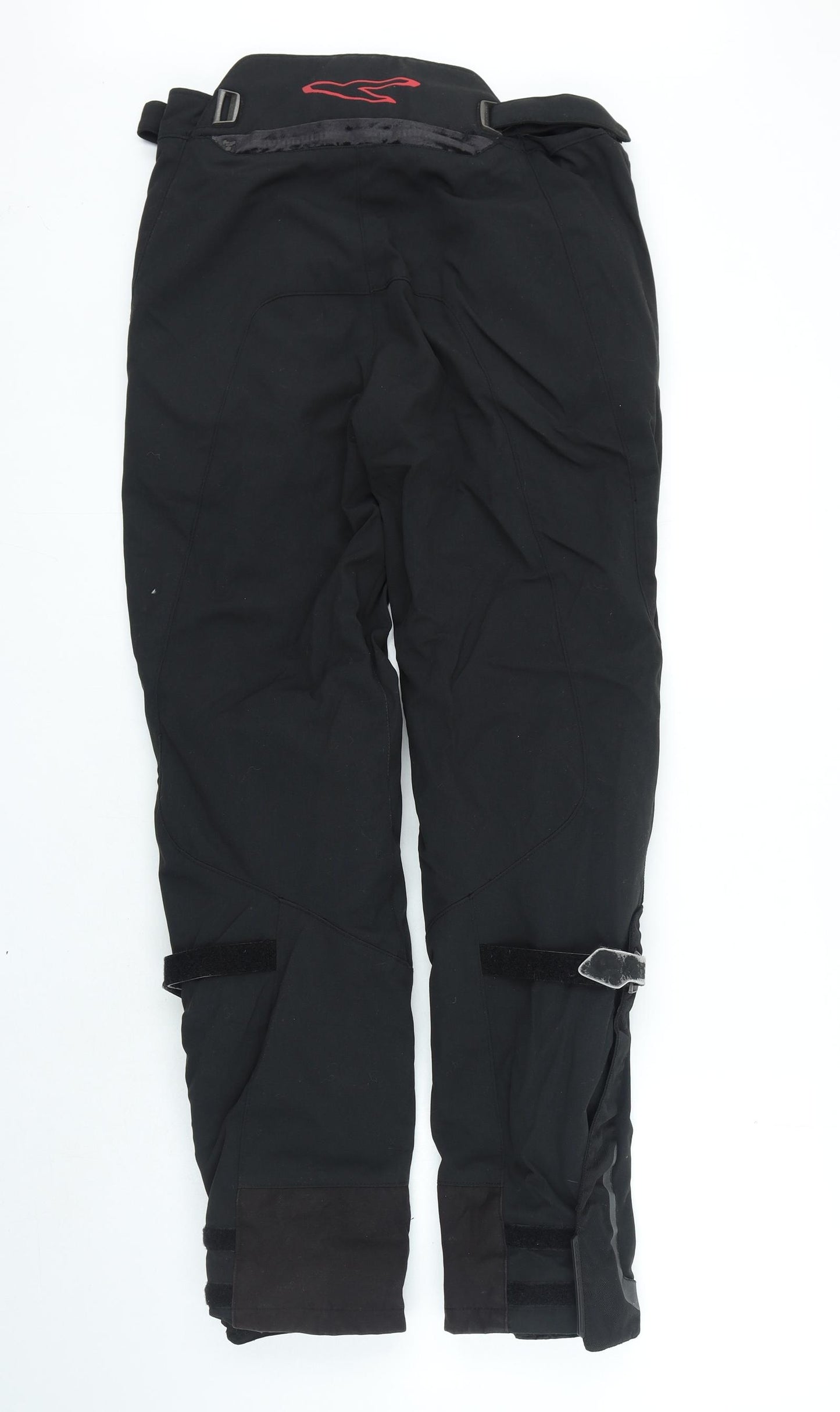 Spaoa Macna Mens Black Polyacrylate Fibre Snow Pants Trousers Size S L30 in Regular Zip - Knee Pads