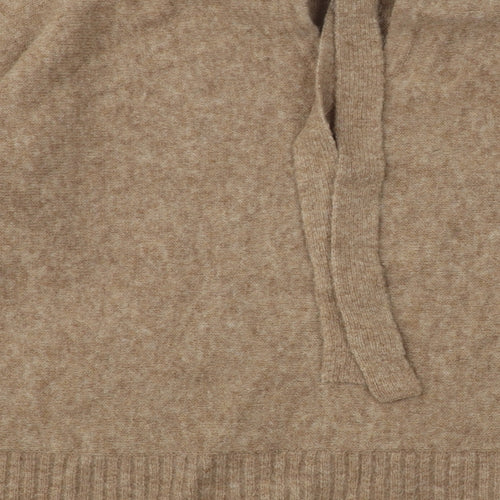 River Island Mens Beige Round Neck Acrylic Pullover Jumper Size S