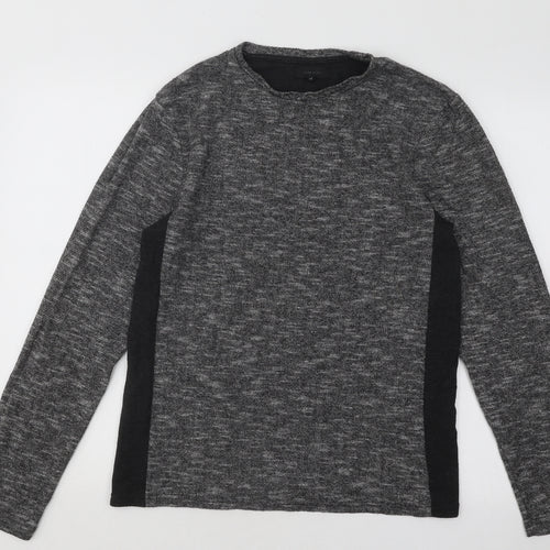 River Island Womens Grey Round Neck Acrylic Pullover Jumper Size S