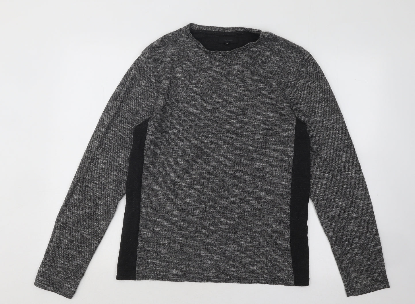 River Island Womens Grey Round Neck Acrylic Pullover Jumper Size S