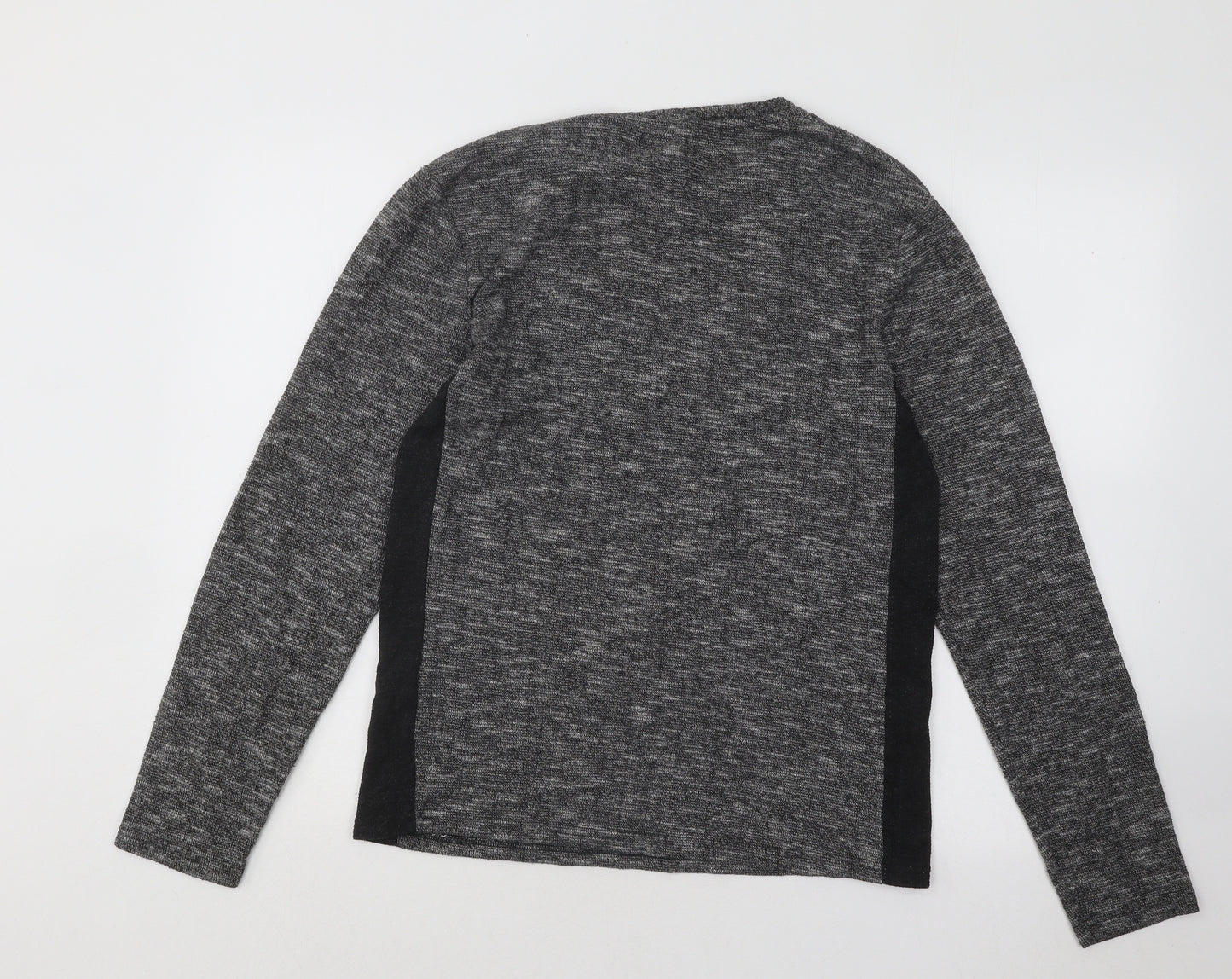 River Island Womens Grey Round Neck Acrylic Pullover Jumper Size S
