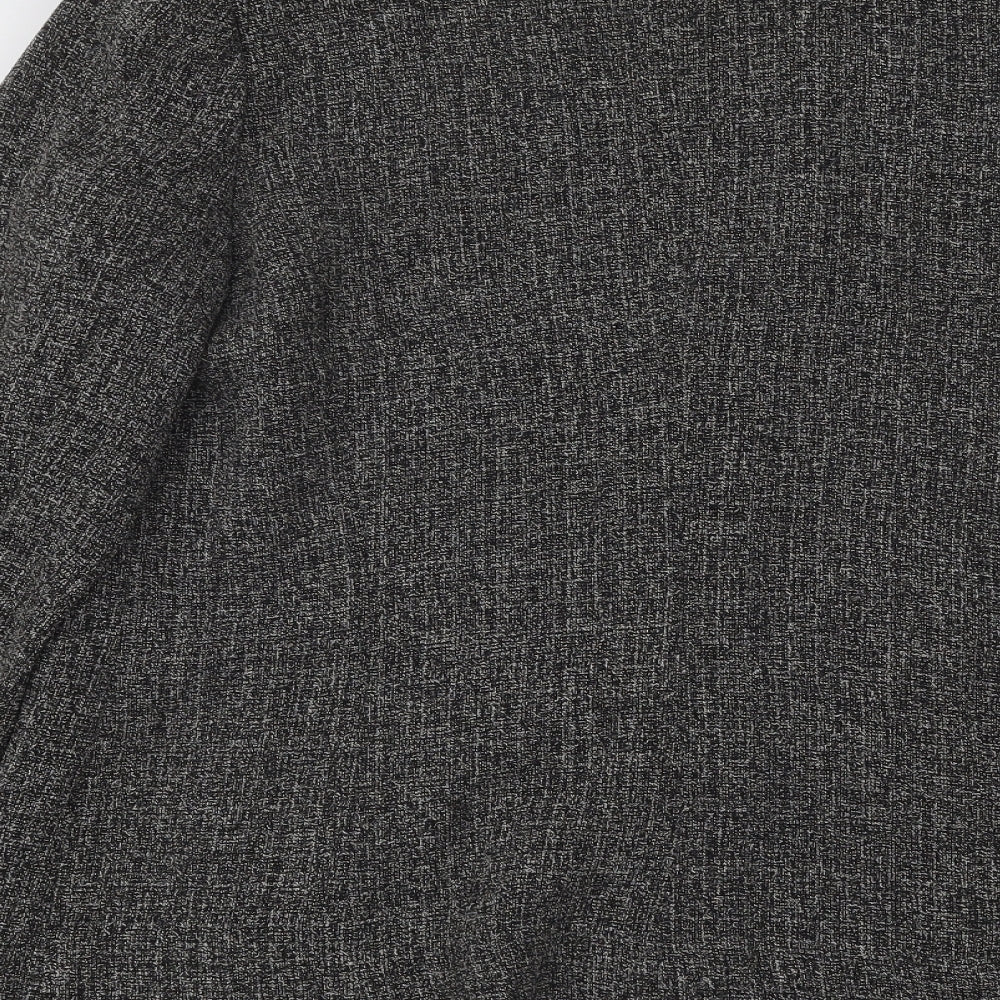 Joanna Hope Womens Grey Geometric Jacket Blazer Size 18