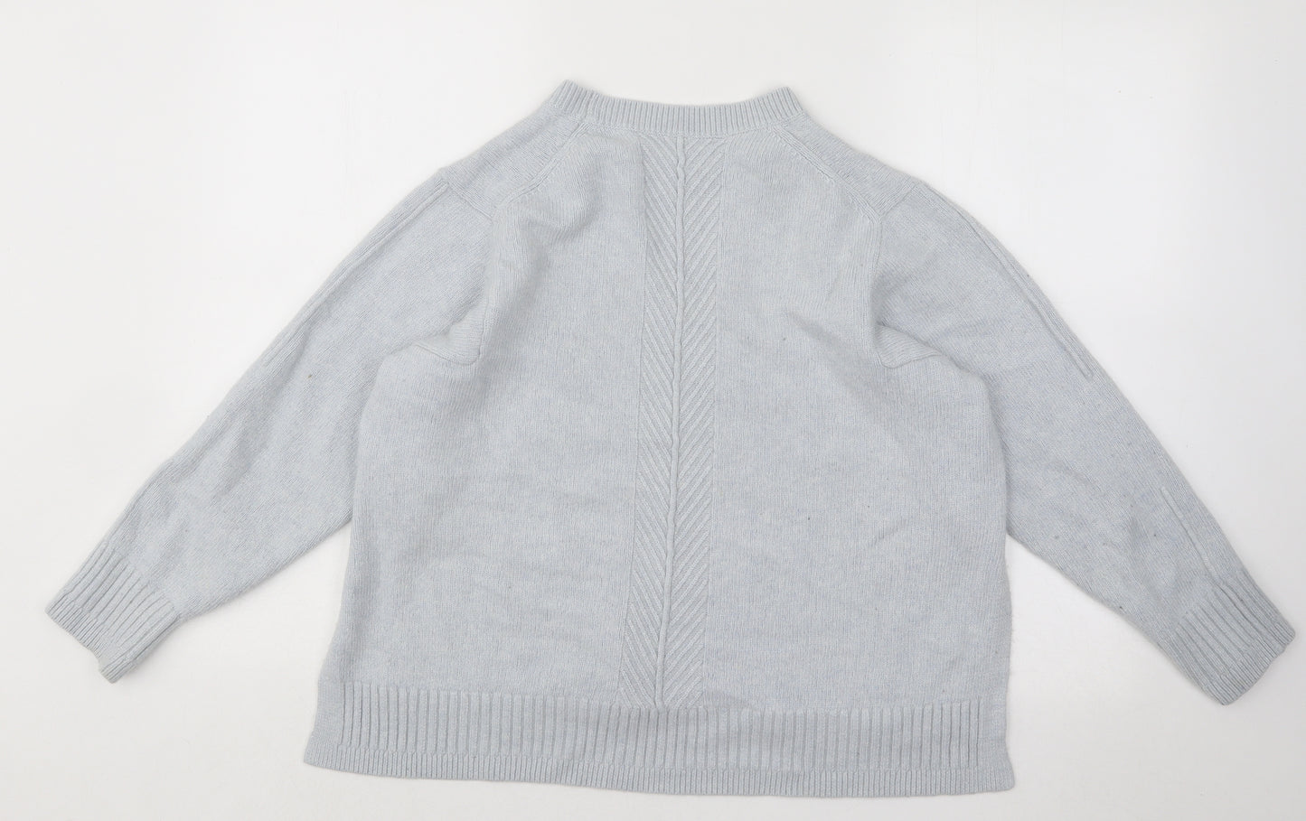 Reiss Womens Blue Round Neck Viscose Pullover Jumper Size M