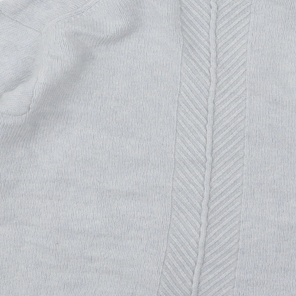 Reiss Womens Blue Round Neck Viscose Pullover Jumper Size M