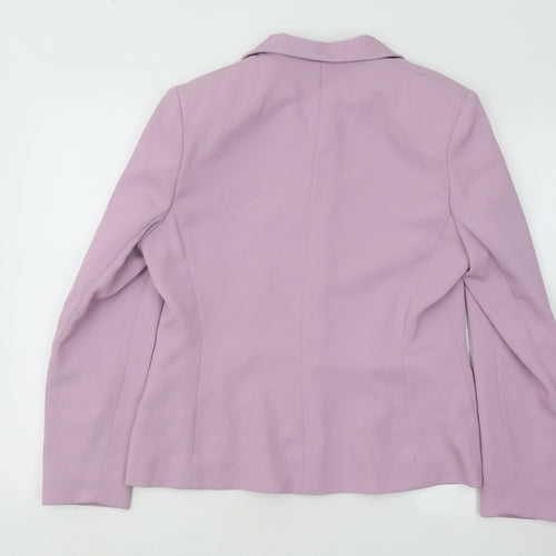 George Womens Purple Jacket Blazer Size 14 Button