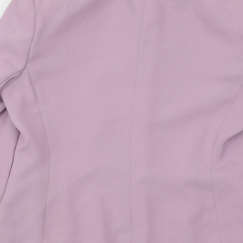 George Womens Purple Jacket Blazer Size 14 Button