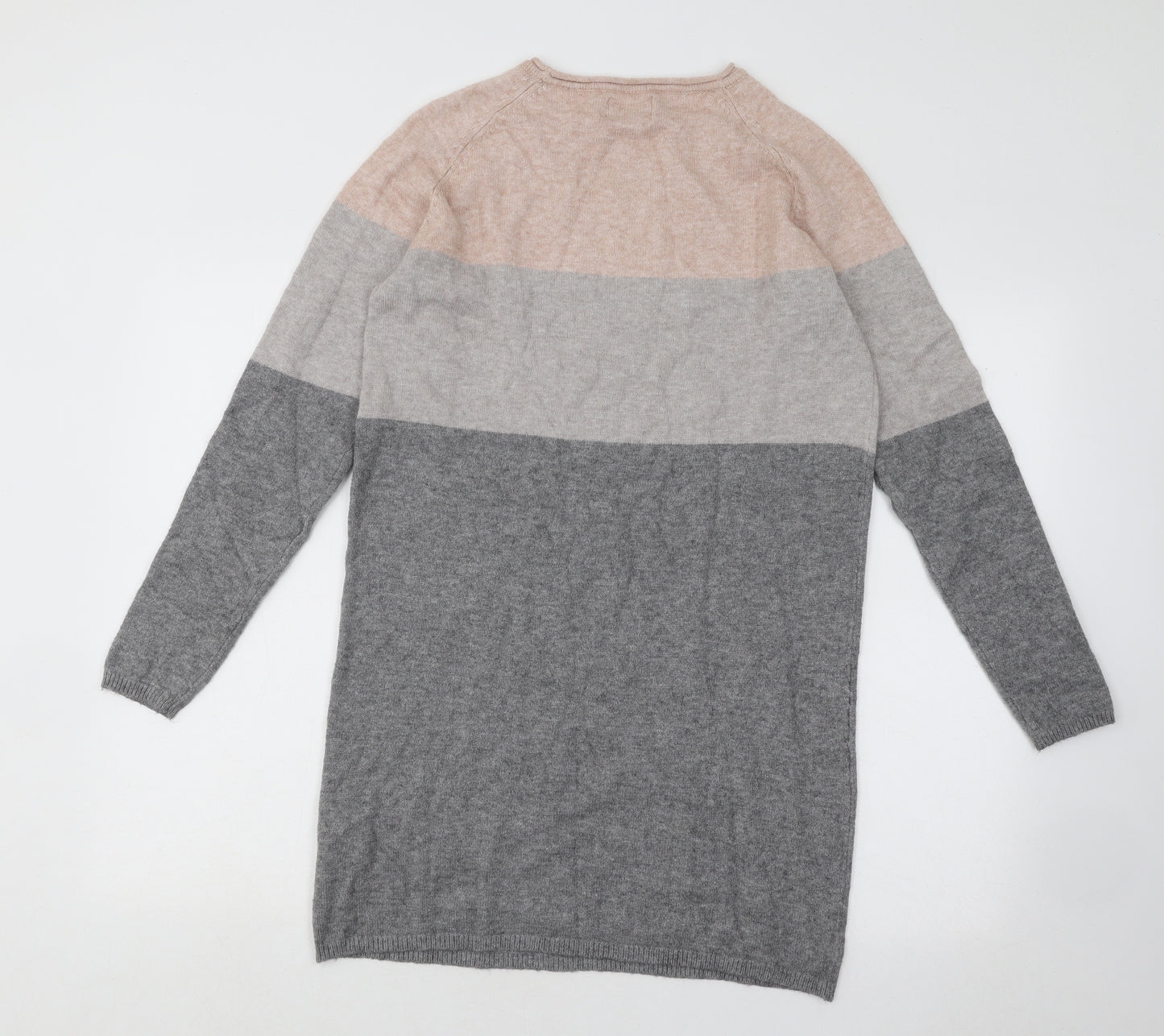 Only Womens Multicoloured Round Neck Acrylic Pullover Jumper Size S