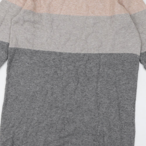 Only Womens Multicoloured Round Neck Acrylic Pullover Jumper Size S