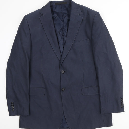 Marks and Spencer Mens Blue Polyester Jacket Suit Jacket Size M