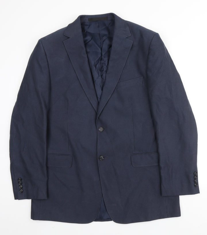 Marks and Spencer Mens Blue Polyester Jacket Suit Jacket Size M