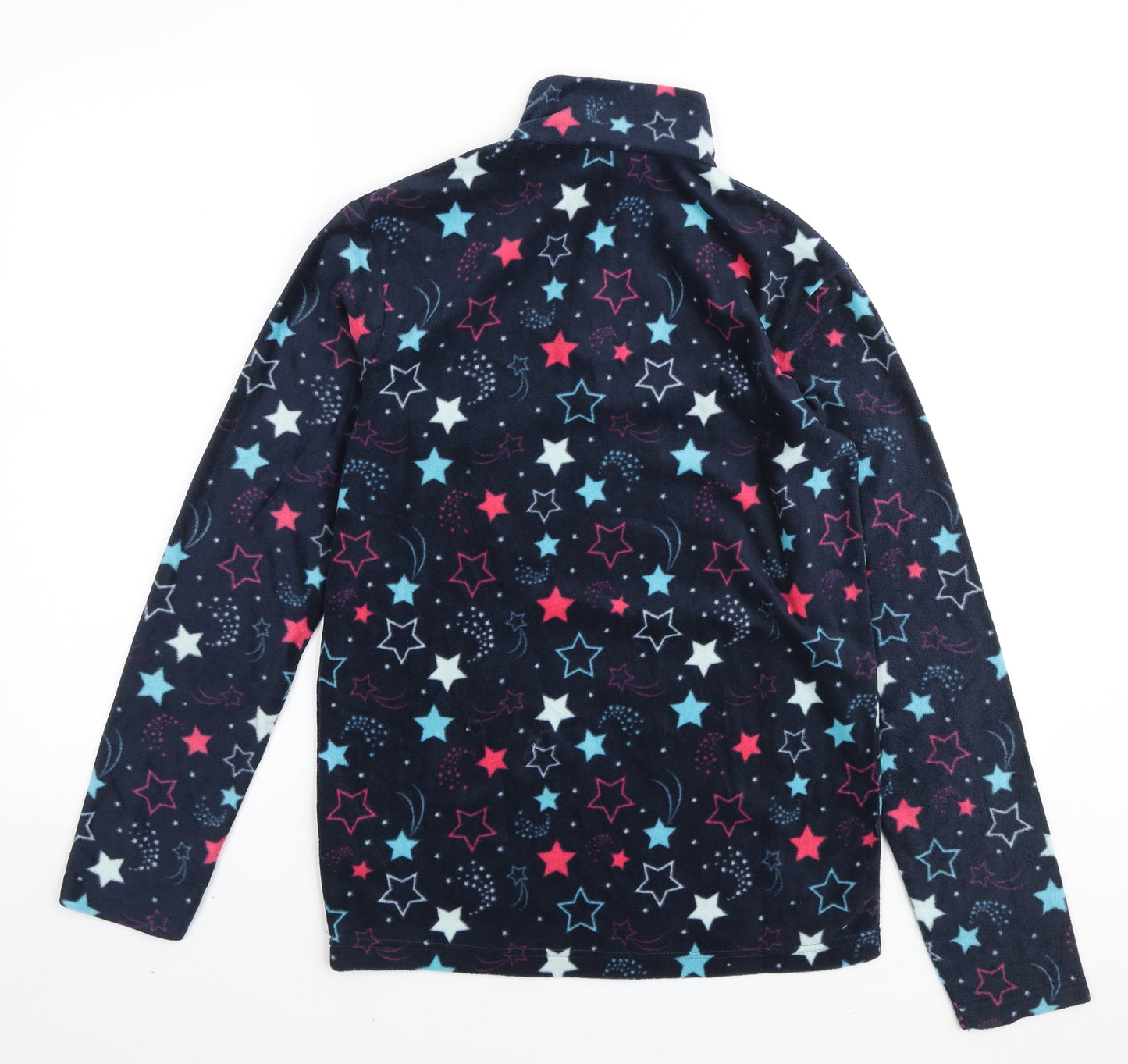 Mountain Warehouse Girls Blue Geometric Polyester Pullover Sweatshirt Size 13 Years Zip - Stars and Moons