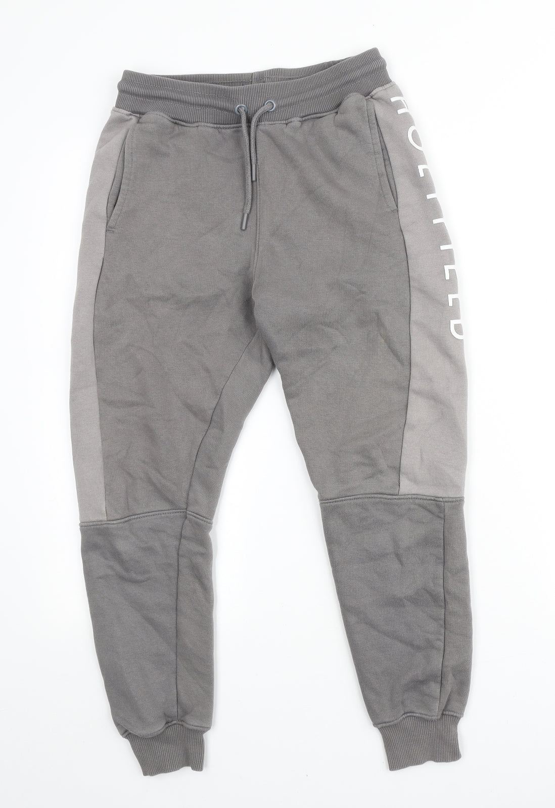Holyfield Boys Grey Cotton Jogger Trousers Size 10-11 Years Regular Drawstring