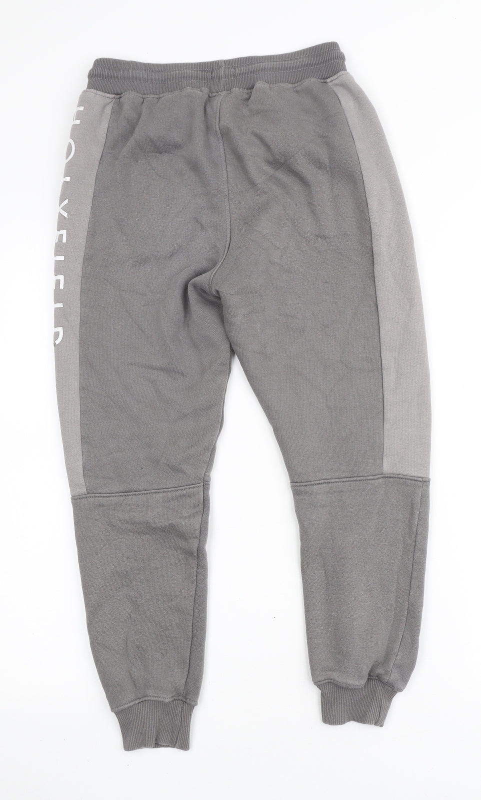 Holyfield Boys Grey Cotton Jogger Trousers Size 10-11 Years Regular Drawstring