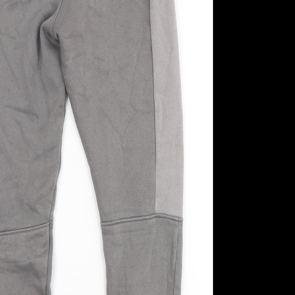Holyfield Boys Grey Cotton Jogger Trousers Size 10-11 Years Regular Drawstring