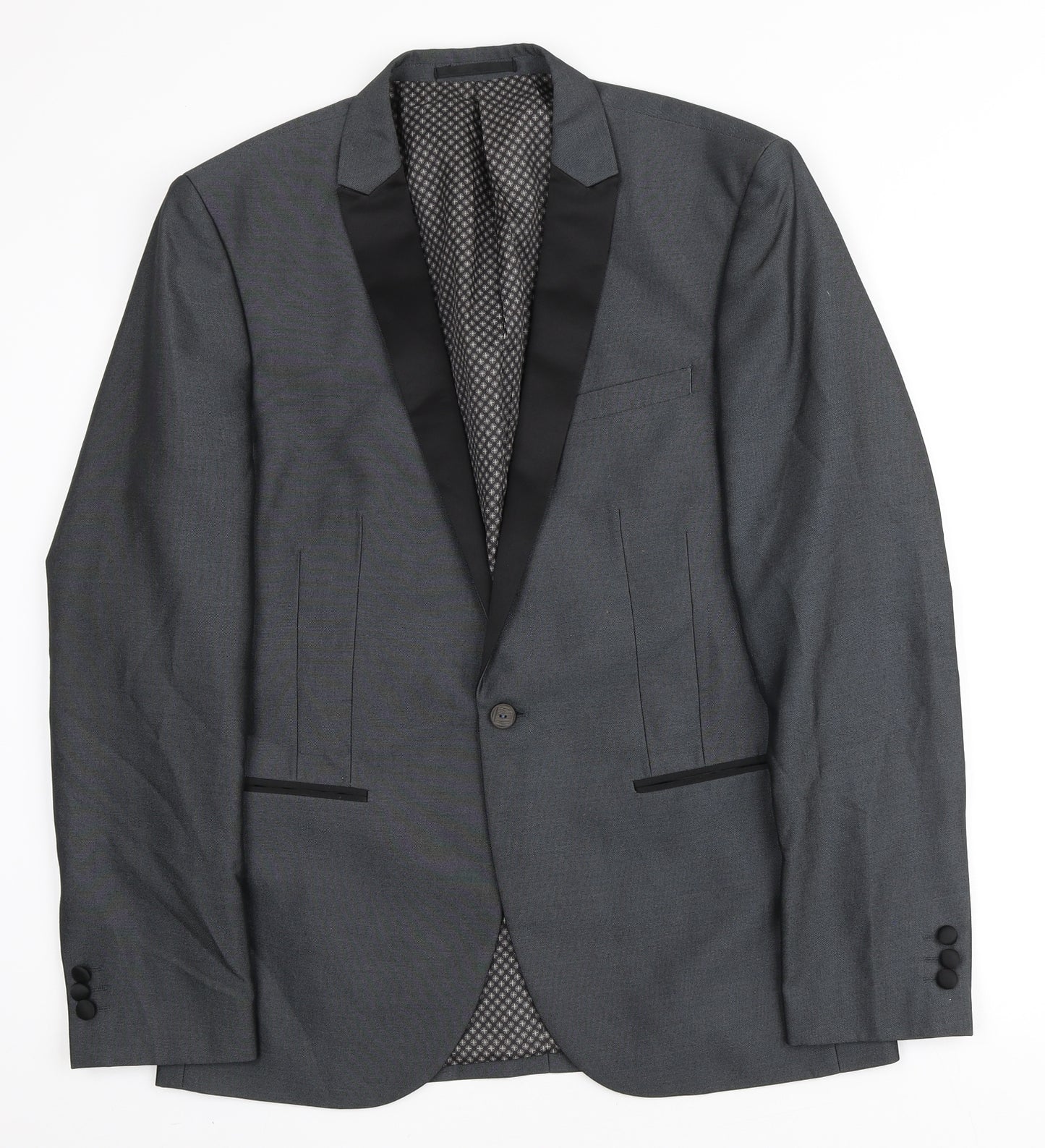 NEXT Mens Grey Polyester Blazer