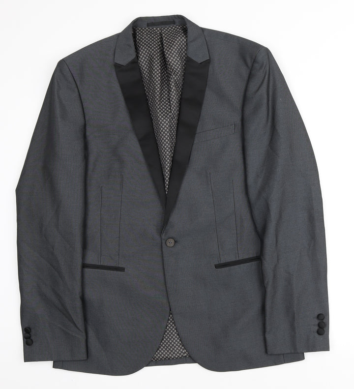 NEXT Mens Grey Polyester Blazer
