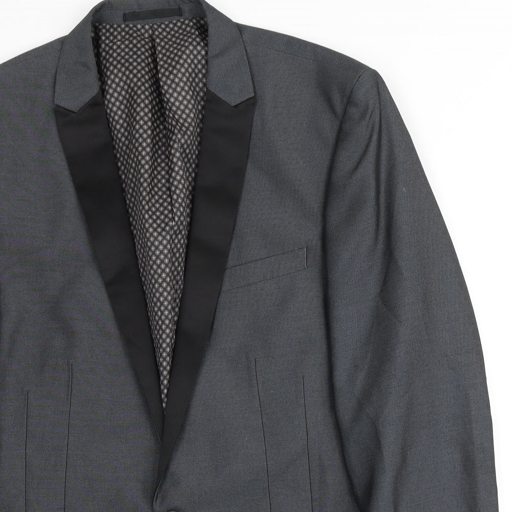 NEXT Mens Grey Polyester Blazer