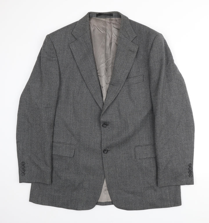 Marks and Spencer Mens Black Wool Blazer