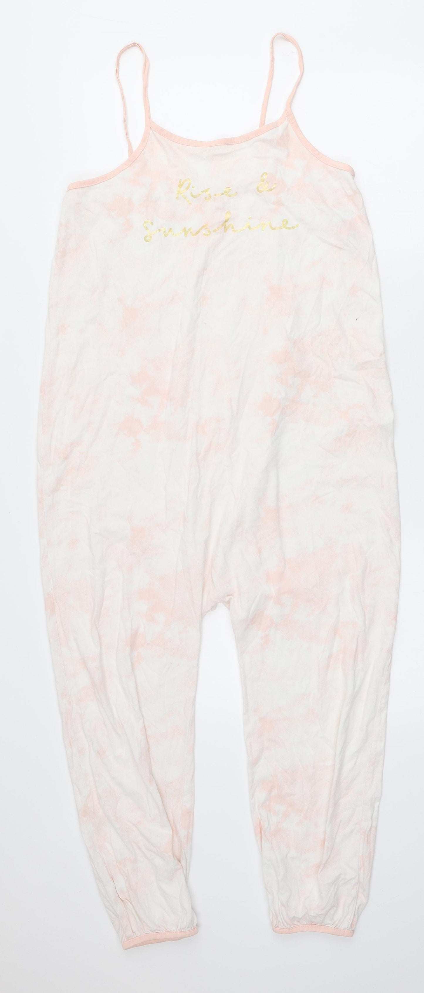 George Girls Ivory Cotton Cami One Piece Size 11-12 Years Pullover - Tie dye, Rise & Sunshine