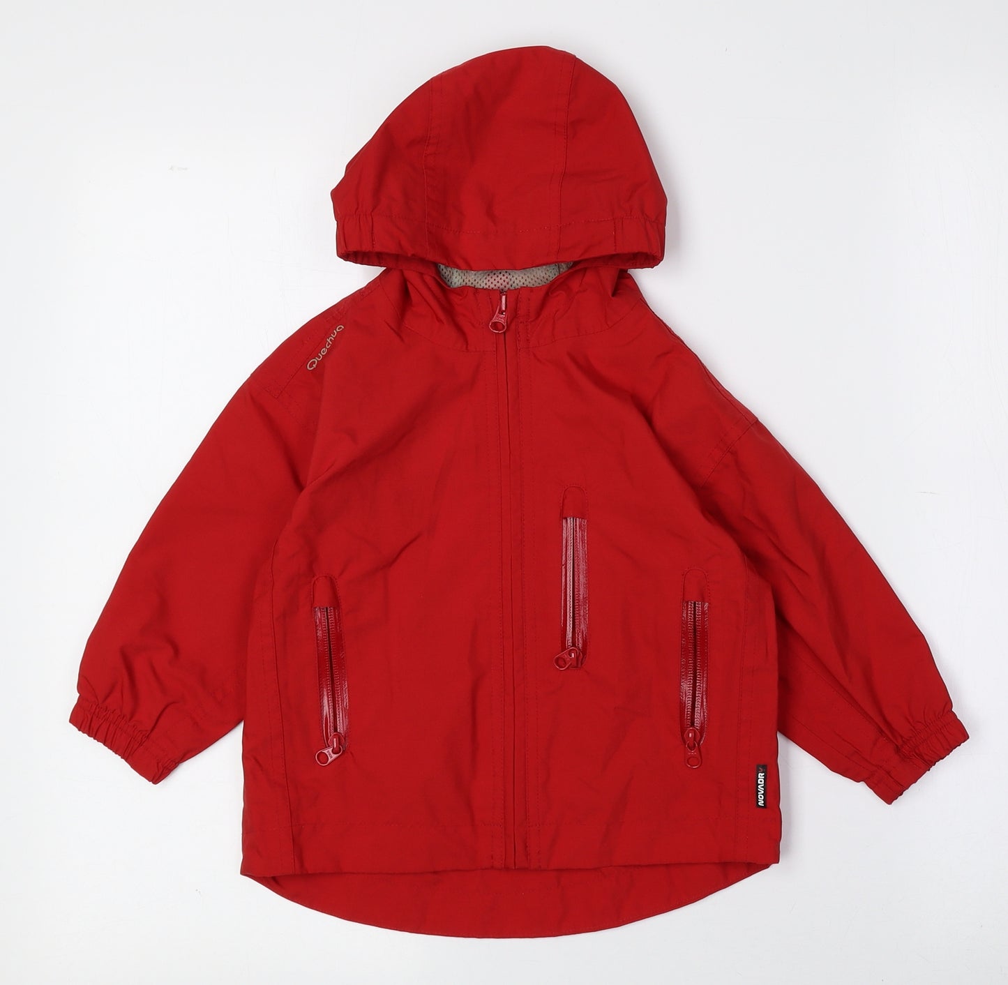 DECATHLON Baby Red Rain Coat Coat Size 18-24 Months Zip