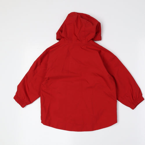 DECATHLON Baby Red Rain Coat Coat Size 18-24 Months Zip