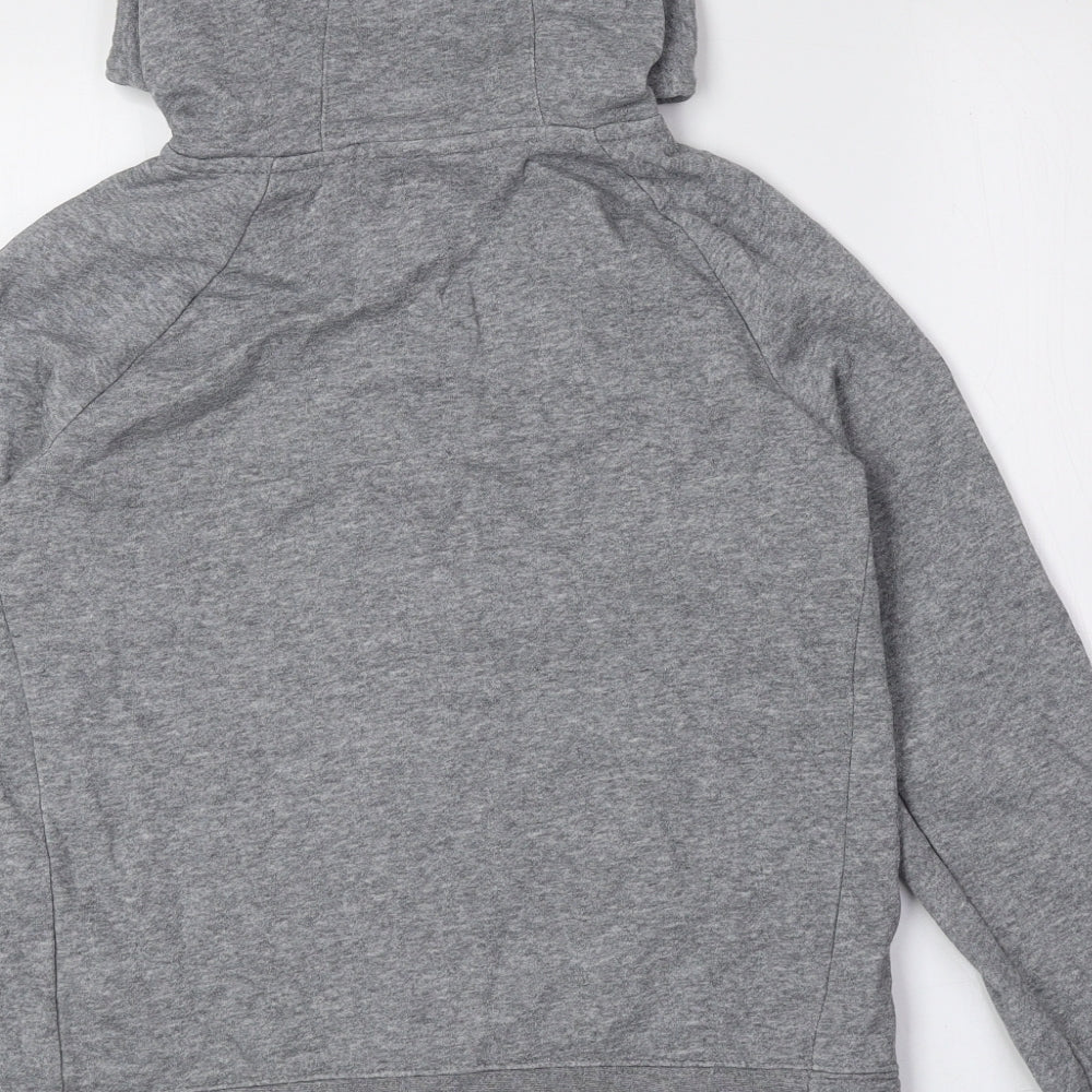 Nike Boys Grey Cotton Full Zip Hoodie Size M Zip