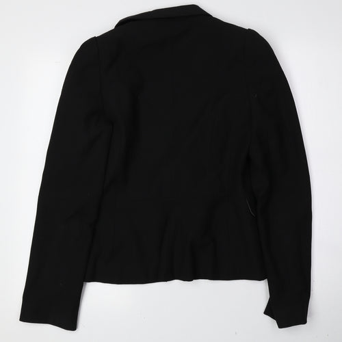 Oasis Womens Black Polyester Jacket Blazer Size 12