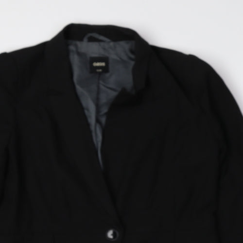 Oasis Womens Black Polyester Jacket Blazer Size 12