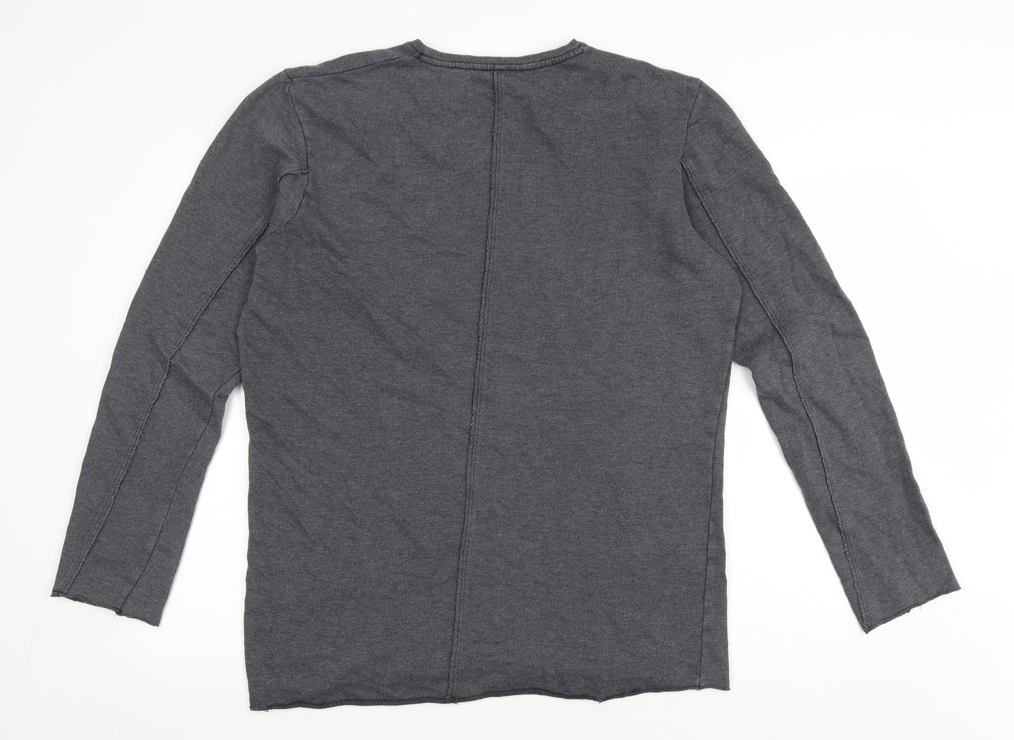 NEUW Mens Grey Polyester Pullover Sweatshirt Size M