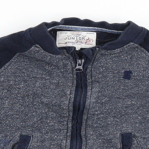 Debenhams Baby Blue Jacket Size 3-6 Months Zip