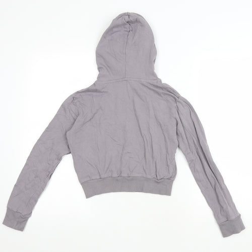 Closure Womens Grey Cotton Pullover Hoodie Size 6 Pullover