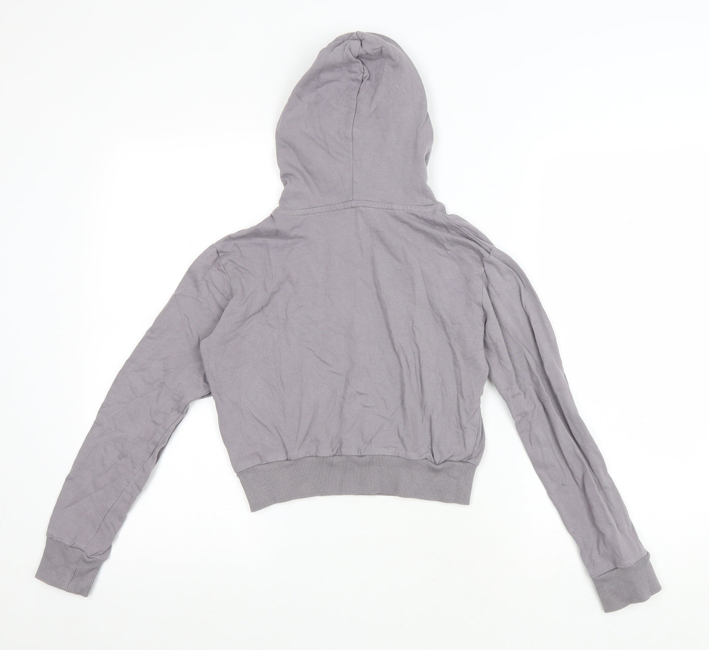 Closure Womens Grey Cotton Pullover Hoodie Size 6 Pullover