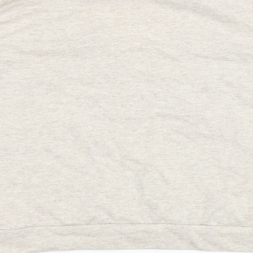 Boohoo Womens Beige Polyester Pullover Sweatshirt Size 8 Pullover - Keyhole neck