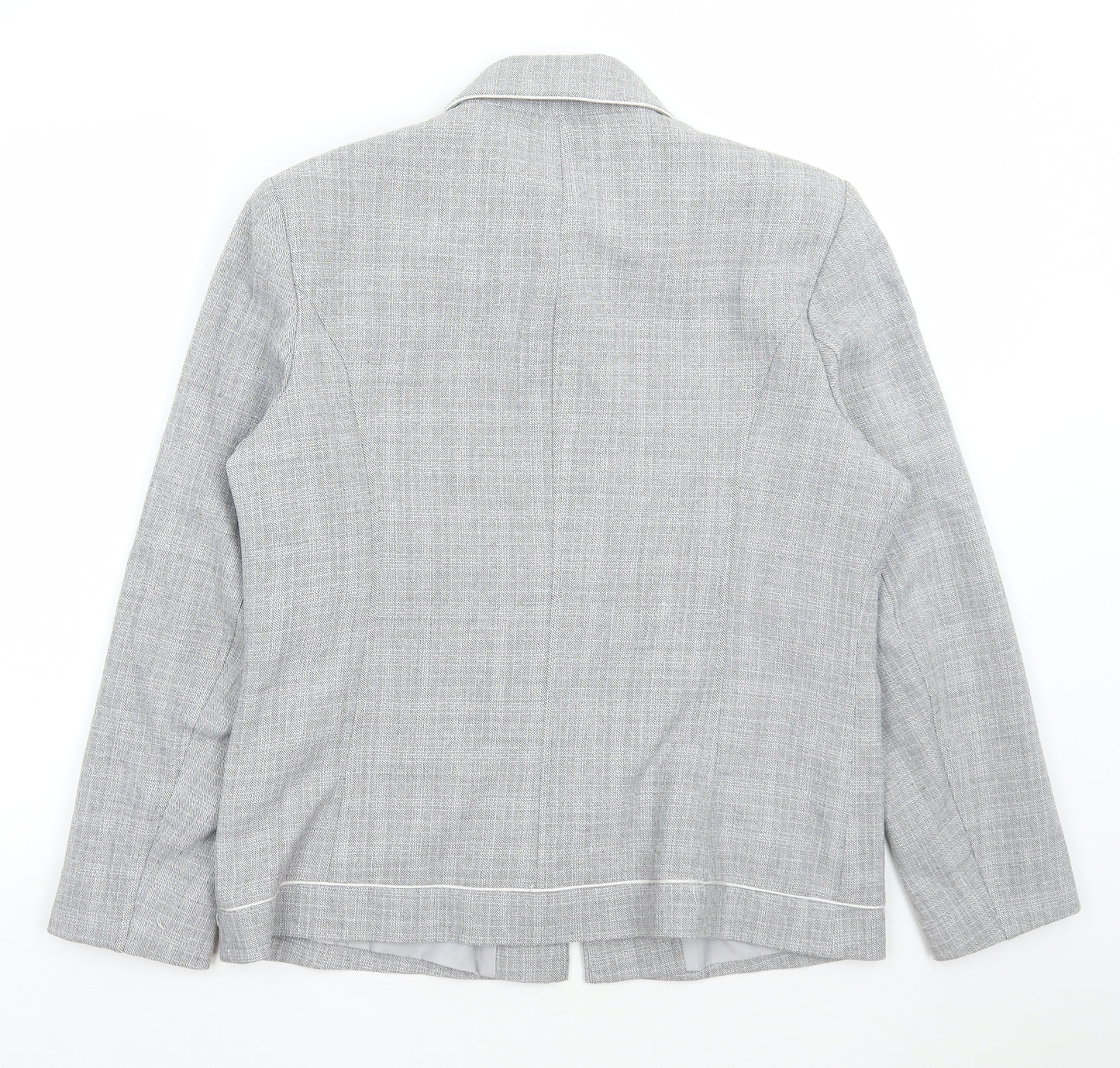 Bonmarché Womens Grey Jacket Size 14 Zip