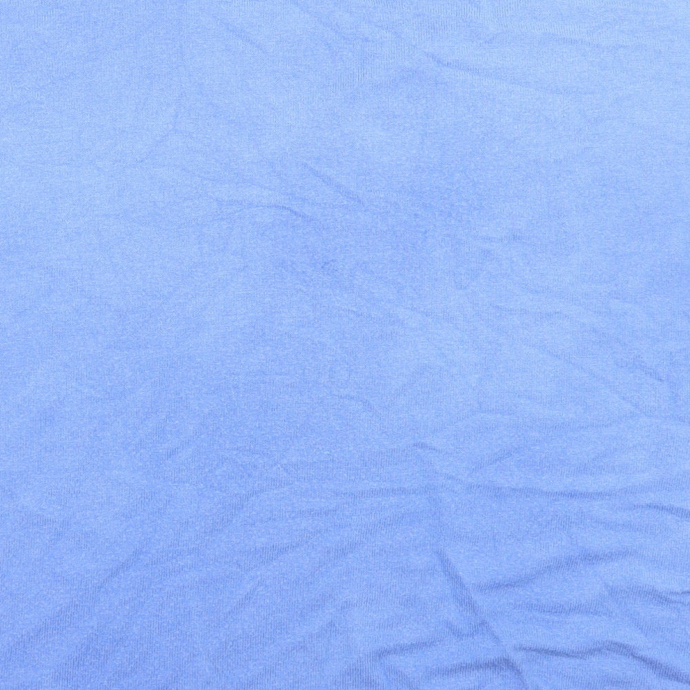New Collection Womens Blue Viscose Basic T-Shirt Size 16 Boat Neck - Heart